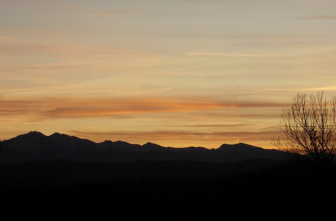 sunset over Rives Blanque