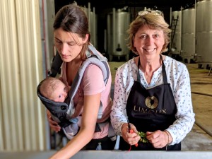 15 September; three generations of Rives-Blanques women sort the last grape of Vintage 2020.